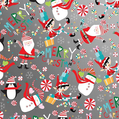 JUMBO ROLL WRAP SNOW JOY - 10' X 30"
